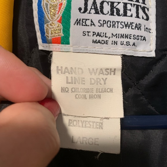 Vintage UTC (Univ Tennessee Chattanooga) Quilted Interior Trophy Jacket Sz L - Picture 3 of 5